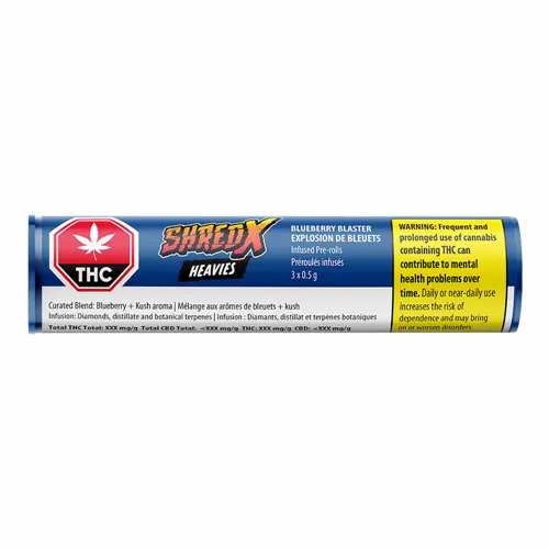 Blueberry Blaster Heavies Infused - ShredX - Infused Joints