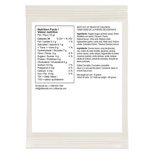 150 THC Multipack Lemonade Splash - Olli StikiStix - Gummies