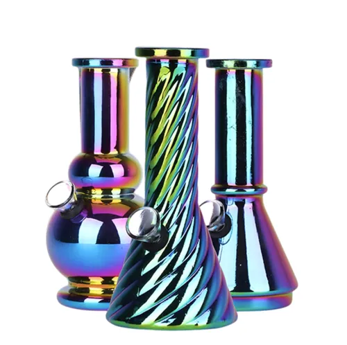 Product image of SeshGear, Grommet Electroplated Mini Glass, 6″ Water Pipe