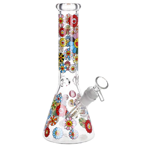 Product image of Smiling Flowers Beaker Glass Water Pipe
