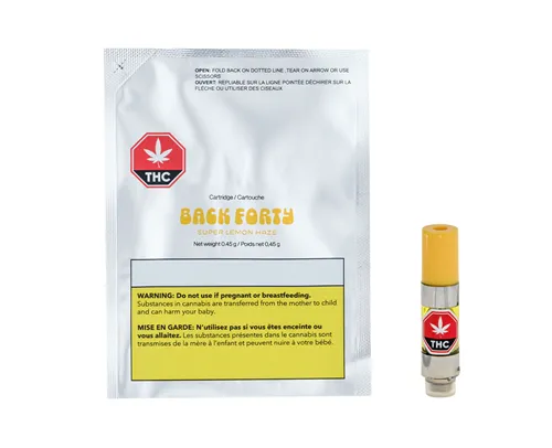 Super Lemon Haze Sativa - Back Forty - 510 Cartridge