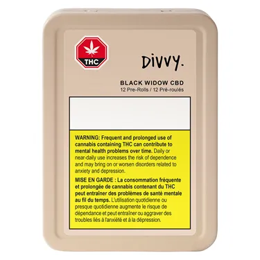 Product image of Black Widow CBD - Divvy - Joints