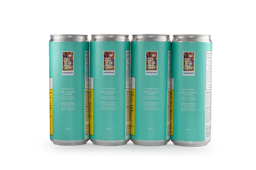 Product image of Island Time (Mango Pineapple & Coconut) Sparkling Juice - Collective Project - THC & CBD Drinks