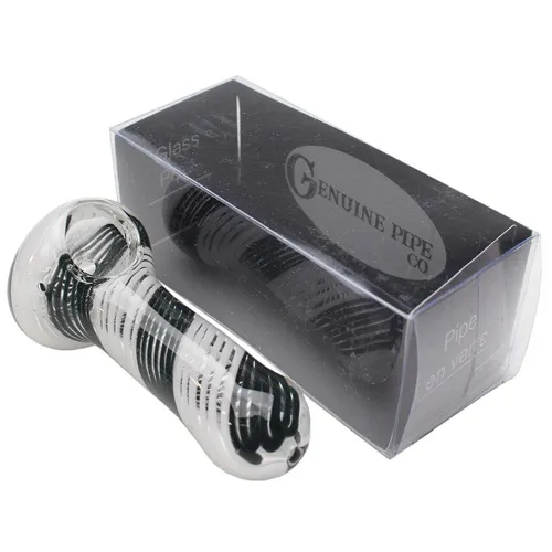 Product image of Genuine Pipe Co, 3" Heavy Colour Swirl Glass Pipe