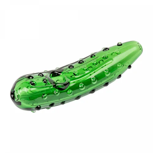 Red Eye Glass 4.5" Pickle Hand Pipe