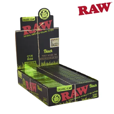 Product image of RAW, Organic Hemp Black Rolling Papers