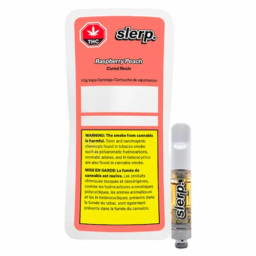 Product image of Raspberry Peach Cured Resin - slerp. - 510 Cartridges