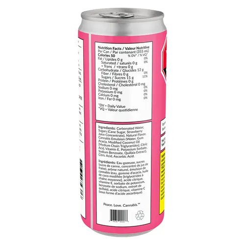 Strawberry Lemonade - CQ Sparkling - THC Drinks