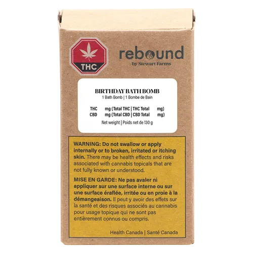 Birthday Bath Bomb - Rebound by Stewart Farms - Infused Bath