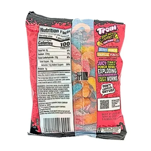 Trolli, Sour Bite Crawlers, Fruit Punch
