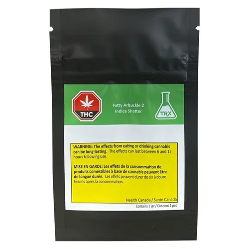 Fatty Arbuckle 2 Indica Shatter - TRX - Shatter
