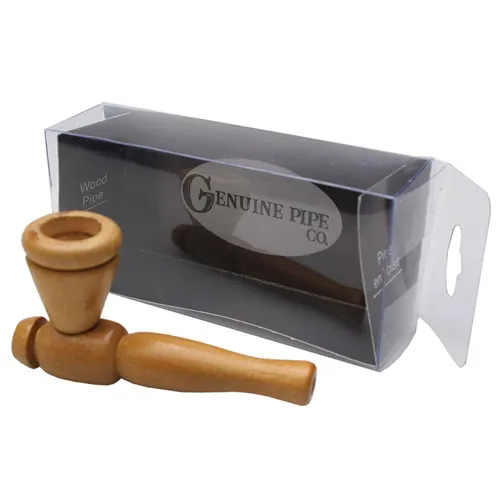 Product image of Genuine Pipe Co, Light Teak Wooden Pipe