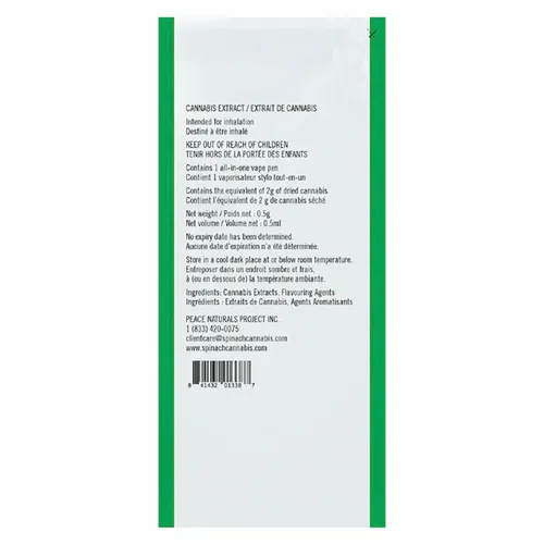 Blueberry Dynamite - Spinach - Disposable