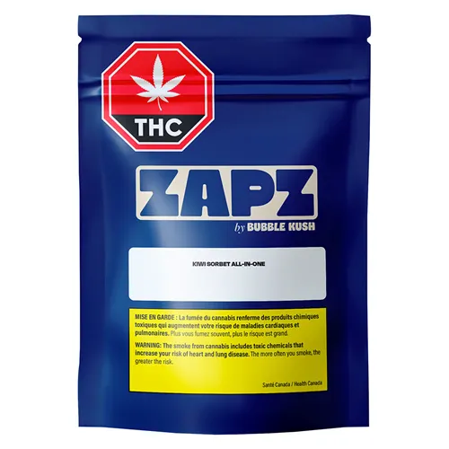 Kiwi Sorbet AIO - Bubble Kush Zapz - Disposables