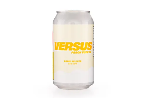 Product image of Peach Yuzu 1:2 THC/CBC Rapid Seltzer - Versus - Minor Cannabinoid Drinks