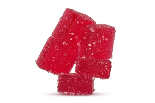 Product image of Quick Strawberry Sorbet 1:1:1 (THC:CBD:CBG) - Wana - Gummies