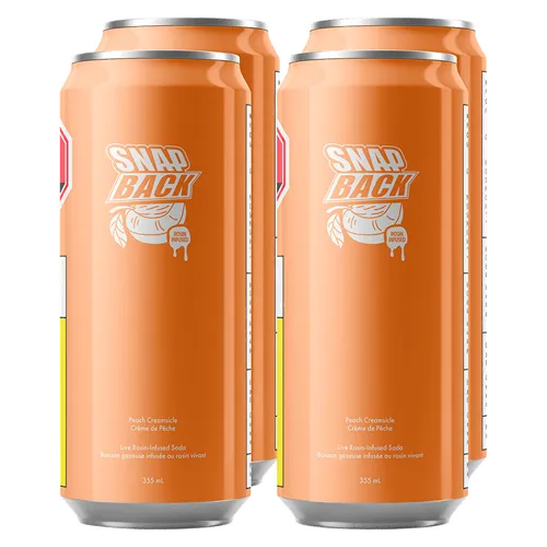 Product image of Rosin-Infused Peach Creamsicle - Snap Back - THC Drinks