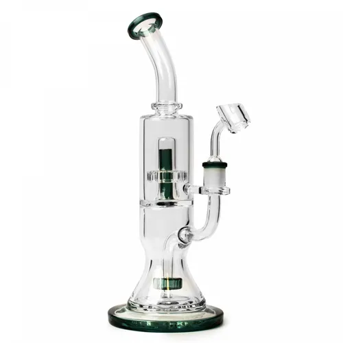 Red Eye Glass, 12" Dual Chamber Concentrate Rig