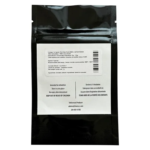 Single Source Live Rosin - Unlicensed Producer - Rosin