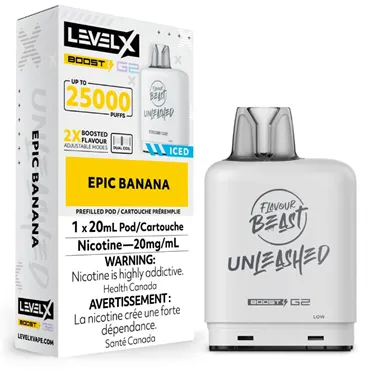 Product image of Epic Banana - Flavour Beast Unleashed x Level X G2 Boost - Pod