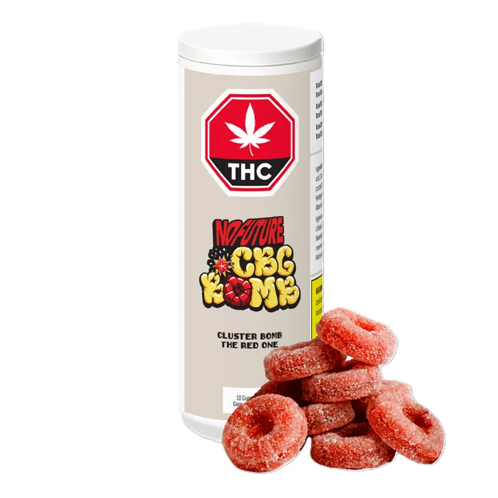 CBG Cluster Bomb: The Red One - No Future - Gummies 0-10mg THC, 0