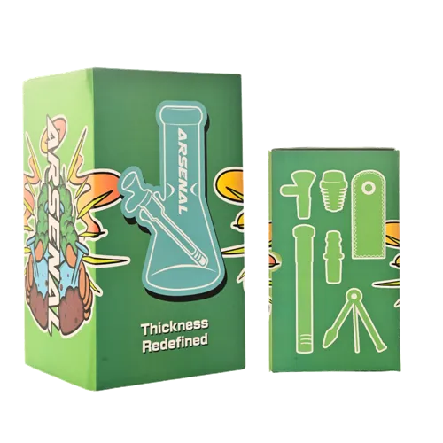 Product image of Arsenal, 8" 6-in-1 Glass Bong Kit