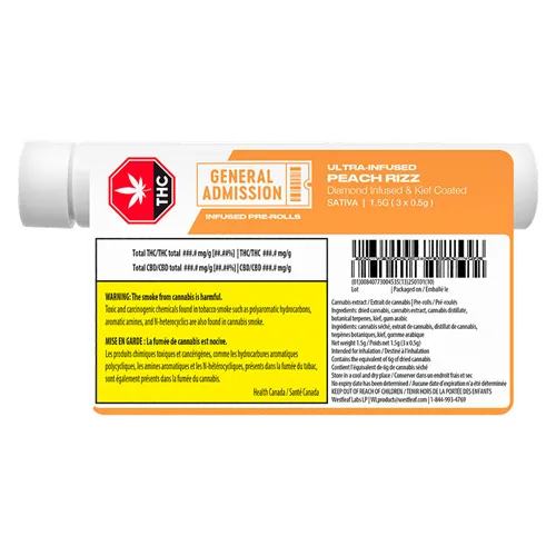 Peach Rizz Diamond Infused - General Admission - Infused Joints