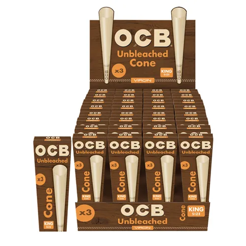 OCB, Virgin Unbleached King Size Cones