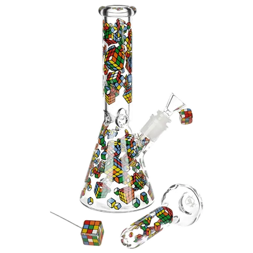 Product image of Pulsar, 10" 14mm Greatest Hits Beaker Pipe and Poker Combo