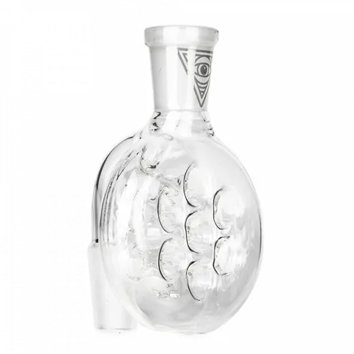 Product image of Red Eye Glass, 14mm 90 Degree Swiss Dry Catcher