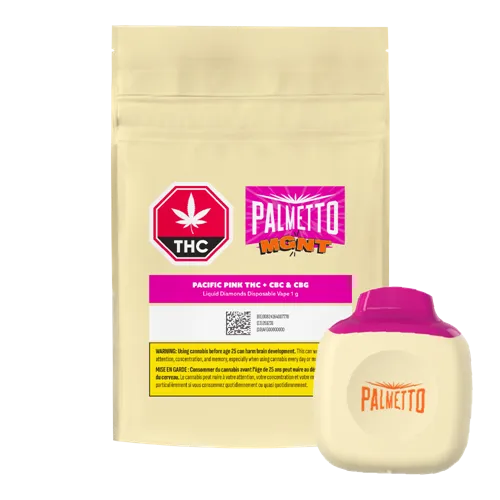 Product image of Pacific Pink CBG & CBC - MGNT Palmetto - Disposables