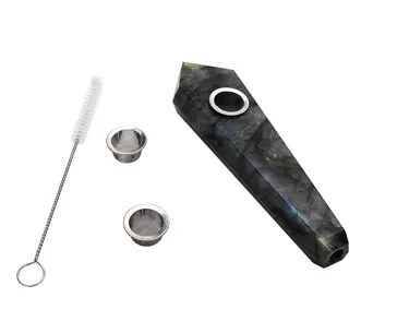 Product image of Karma, Crystal Hand Pipe, Labradorite