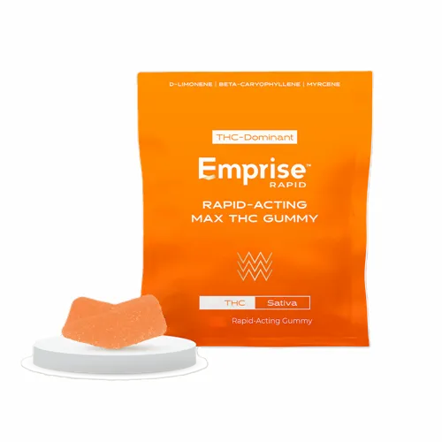 Product image of Orange 10 mg THC Sativa - Emprise Rapid - Gummies