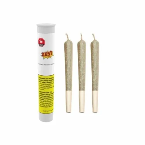 Product image of Kush Berry Diamond Shatter Infused - Zest Cannabis - Infused Joints