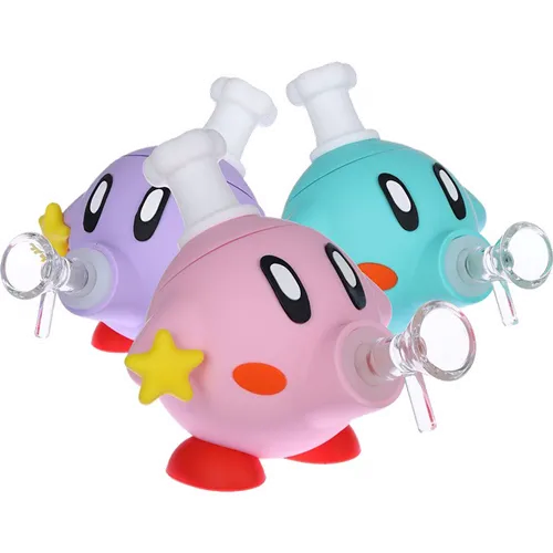 Product image of 4.5" Power Up Star Friend Silicone Water Pipe