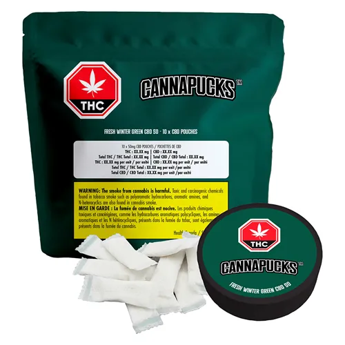 Fresh Winter Green CBD 50 - CannaPucks - Edible Extracts