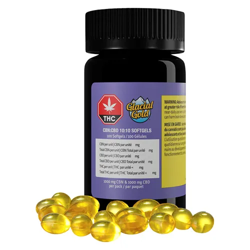CBN:CBD Softgels - Glacial Gold - Capsules