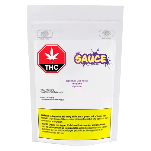 Signature Live Rosin Juicy Drip 73µ-159µ - Sauce Rosin Labs - Rosin
