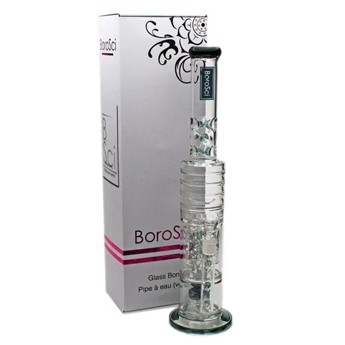 Product image of Borosci, 22" Double Cluster Barz Perc Glass Bong