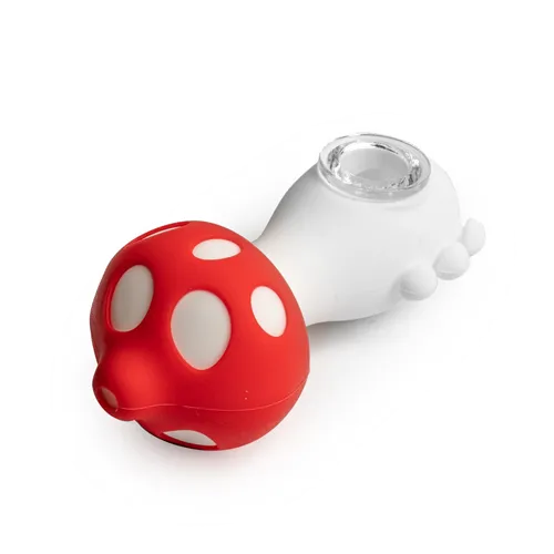 Product image of LIT Silicone, 4.5" Mushroom Hand Pipe