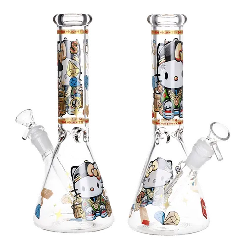 Product image of Swagged Out Kitty Beaker Glass Water Pipe