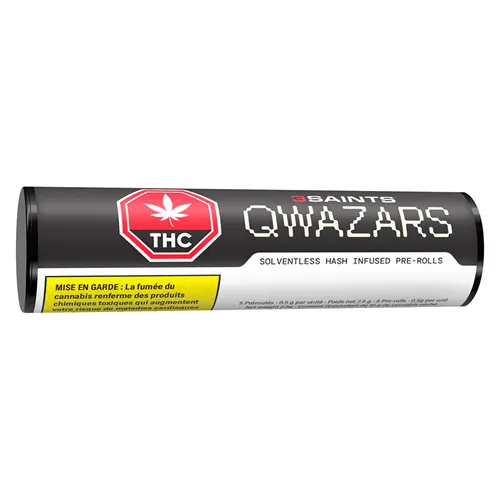 Qwazars Solventless Hash Infused - 3Saints - Infused Joints