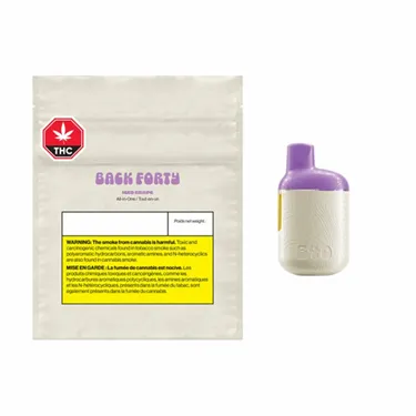 Product image of Iced Grape Disposable Vape Pen - Back Forty - Disposable