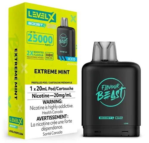 Product image of Extreme Mint Iced - Flavour Beast x Level X G2 Boost - Pod