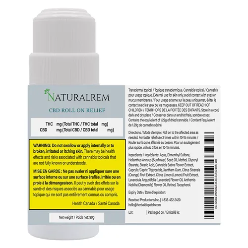 CBD Roll On Relief - NaturalRem - Infused Body