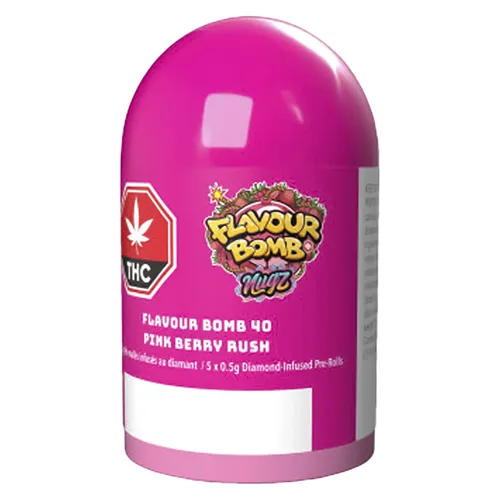 Flavour Bomb Pink Berry Rush Diamond Infused - Nugz - Infused Joints