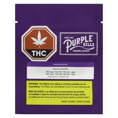 Moroccan Gold Hash - Purple Hills - Hash