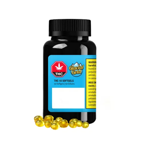 Product image of THC 10mg Softgels - Glacial Gold - Capsules