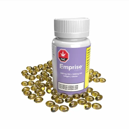 Product image of 1000 mg CBG + 5000mg CBD Softgels - Emprise Canada - Capsules