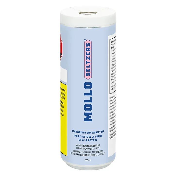 Product image of Strawberry Guava Seltzer - Mollo - Minor Cannabinoid Drinks